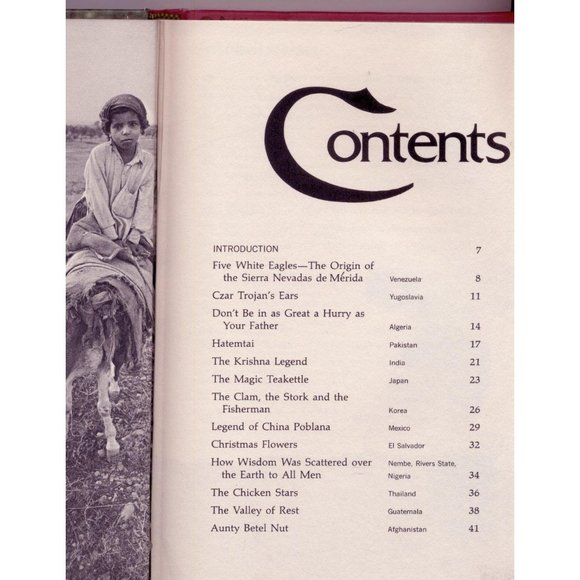 UNICEF BOOK OF CHILDREN'S LEGENDS, HC, 1st Ed 1970 - Picture 4 of 5